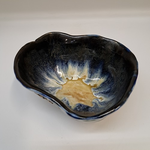 SL-503 Bowl, Porcelain Free-form Coil w/Stamped Band $95 at Hunter Wolff Gallery